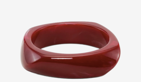 Chunky Bangle - Burgundy - Tilbehør - Helt Dilla AS