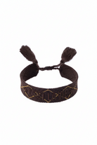 Woven Friendship Bracelet - "C est La Vie" - Chocolate Brown - Tilbehør - Helt Dilla AS