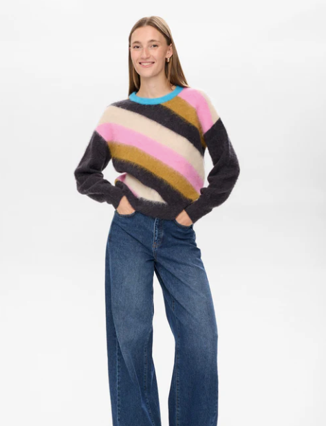 Nusuri Multi Stripe Pullover - Genser - Helt Dilla AS