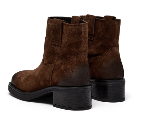 Jenny Suede Skolett - Semsket brunt skinn - Sko - Helt Dilla AS