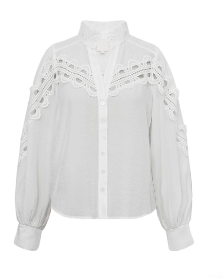 Cessia Blouse - hvit - Bluser - Helt Dilla AS