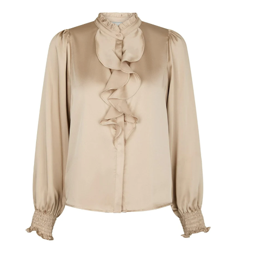 Zamola Blouse - Dark Sand - Bluser - Helt Dilla AS