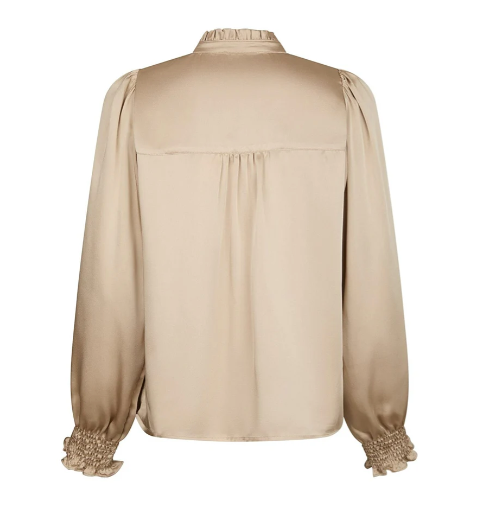 Zamola Blouse - Dark Sand - Bluser - Helt Dilla AS