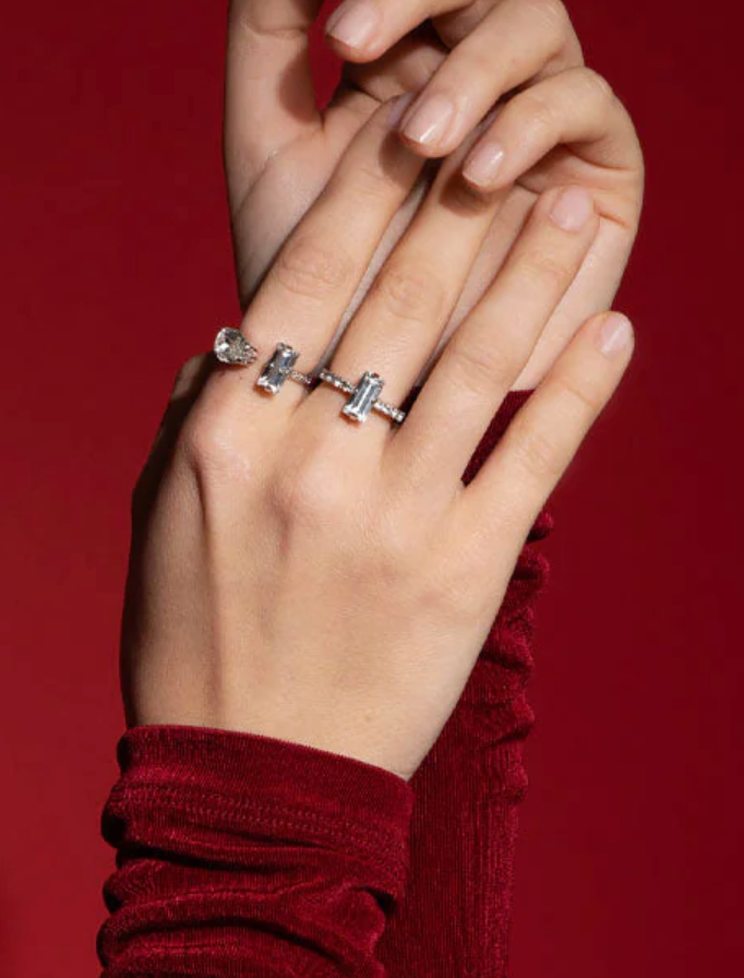 Lucy Ring silver / Crystal - Tilbehør - Helt Dilla AS