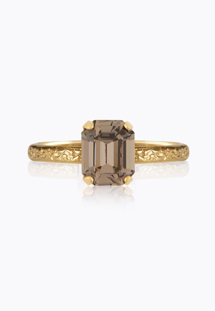 mini lydia ring - black diamonds - Tilbehør - Helt Dilla AS