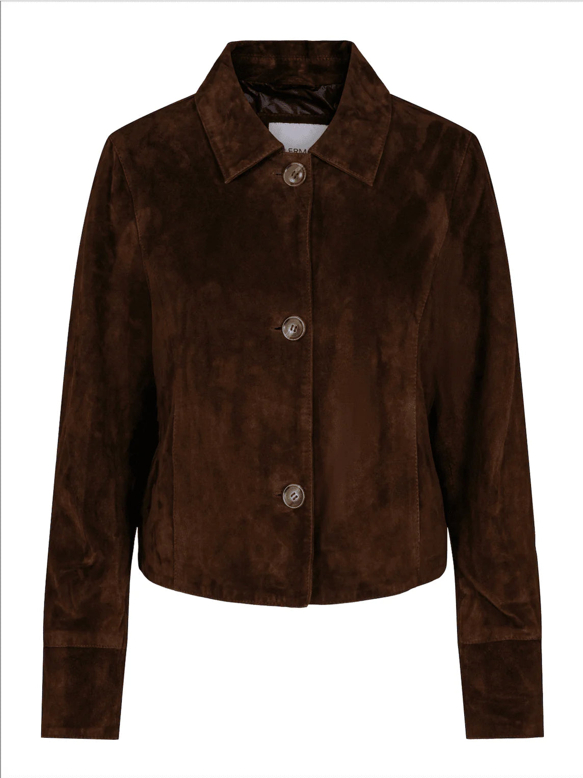 Allie Goat Suede Jacket - Dark Brown - Yttertøy - Helt Dilla AS