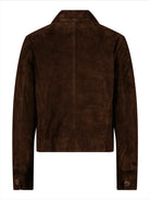 Allie Goat Suede Jacket - Dark Brown - Yttertøy - Helt Dilla AS