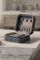 Tweed Jewellery Box Mini - Grisalle Blue - Tilbehør - Helt Dilla AS
