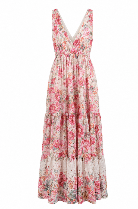Strap Embroidery Dress Rose - Kjoler - Helt Dilla AS