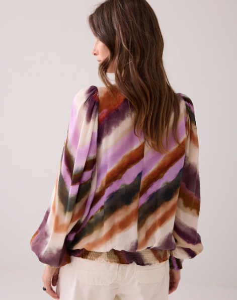 Bluse - Zigzag print