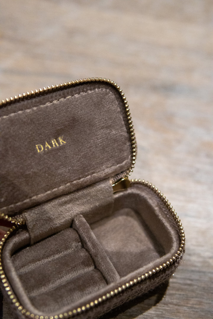 Tweed Jewellery Box Micro - Warm Taupe