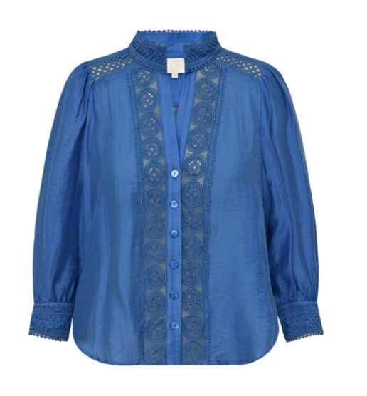 Soffy jo blouse - Ocean Blue - Bluser - Helt Dilla AS