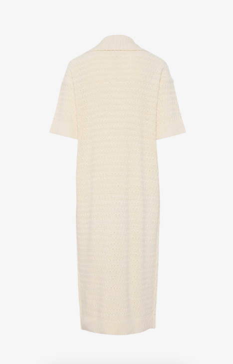 Yas Cibyl 2/4 Long Knit Dress - Birch - Kjoler - Helt Dilla AS