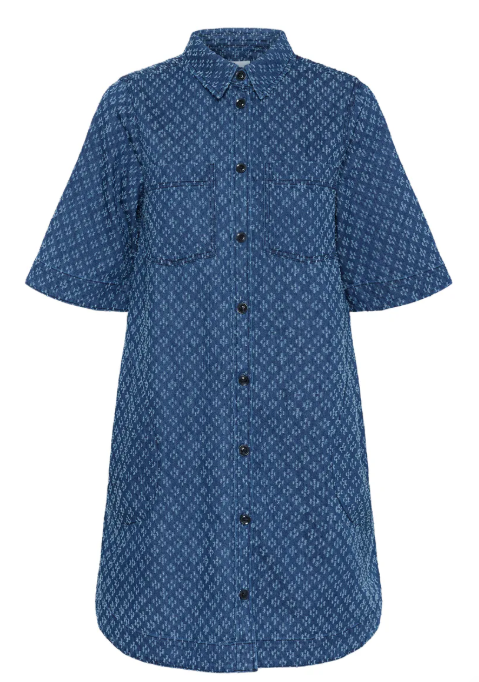 Sardia Kjole - Ditressed Blue Denim - Kjoler - Helt Dilla AS