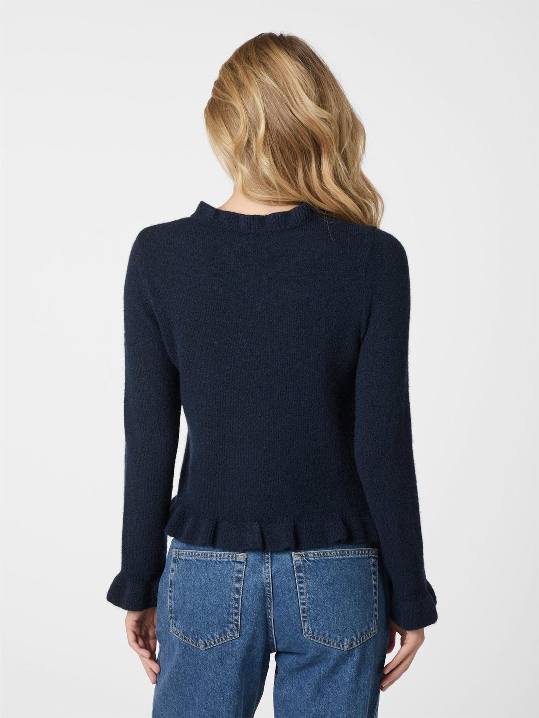 Elowen Knit Blouse - navy - Cardigans - Helt Dilla AS