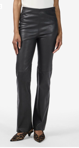 Zellu Bootcut Leather Pant - Bukser - Helt Dilla AS