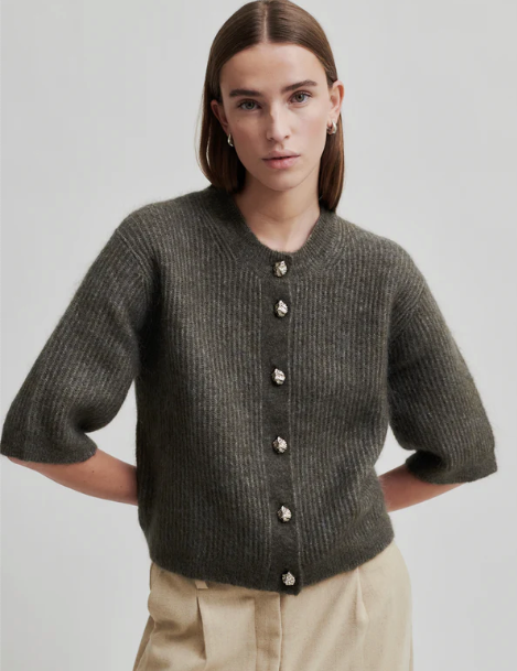 Andria Knit Cardigan - Chocolate Chip