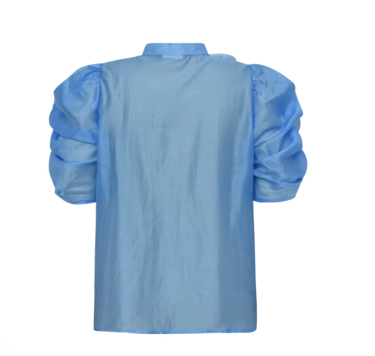 Annsofi Blouse - Blue sea - Bluser - Helt Dilla AS
