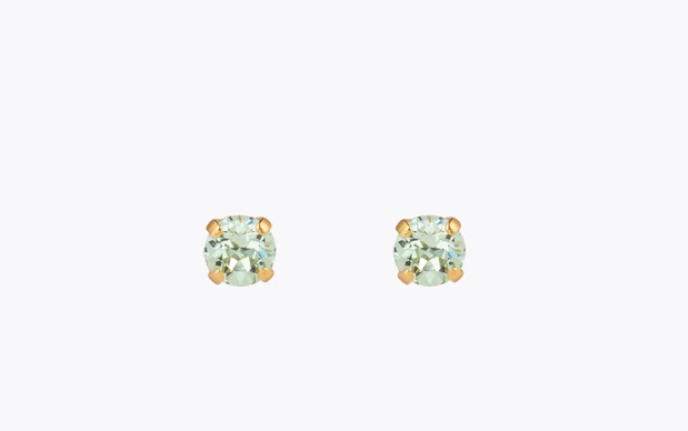 Mini stud earrings - Chrysolite