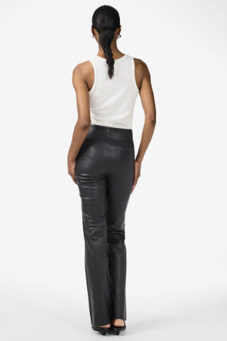 Zellu Bootcut Leather Pant - Bukser - Helt Dilla AS