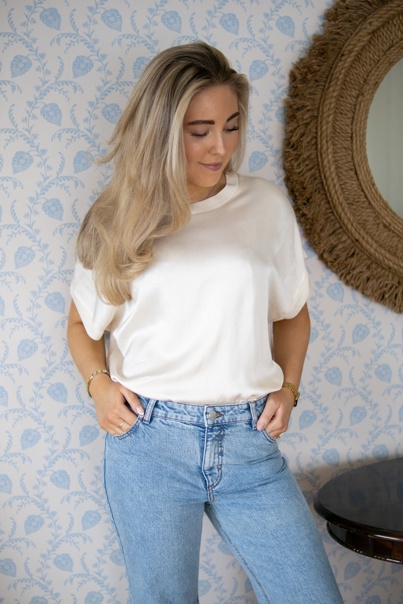 T shirt kortermet - ecru - T-skjorter - Helt Dilla AS