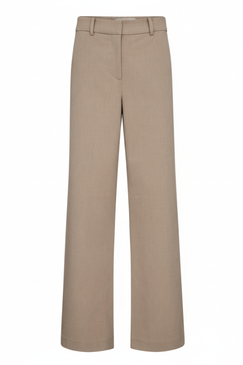 Andrea Wide Pant - Beige - Bukser - Helt Dilla AS