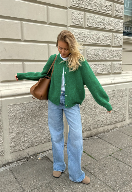 Ida Cardigan - Grønn - Cardigans - Helt Dilla AS