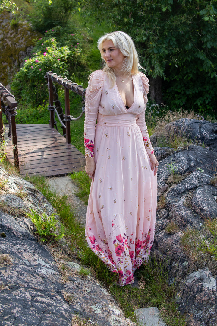 Georgette Maxi Dress - Wild Flowers