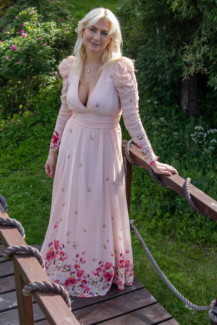 Georgette Maxi Dress - Wild Flowers