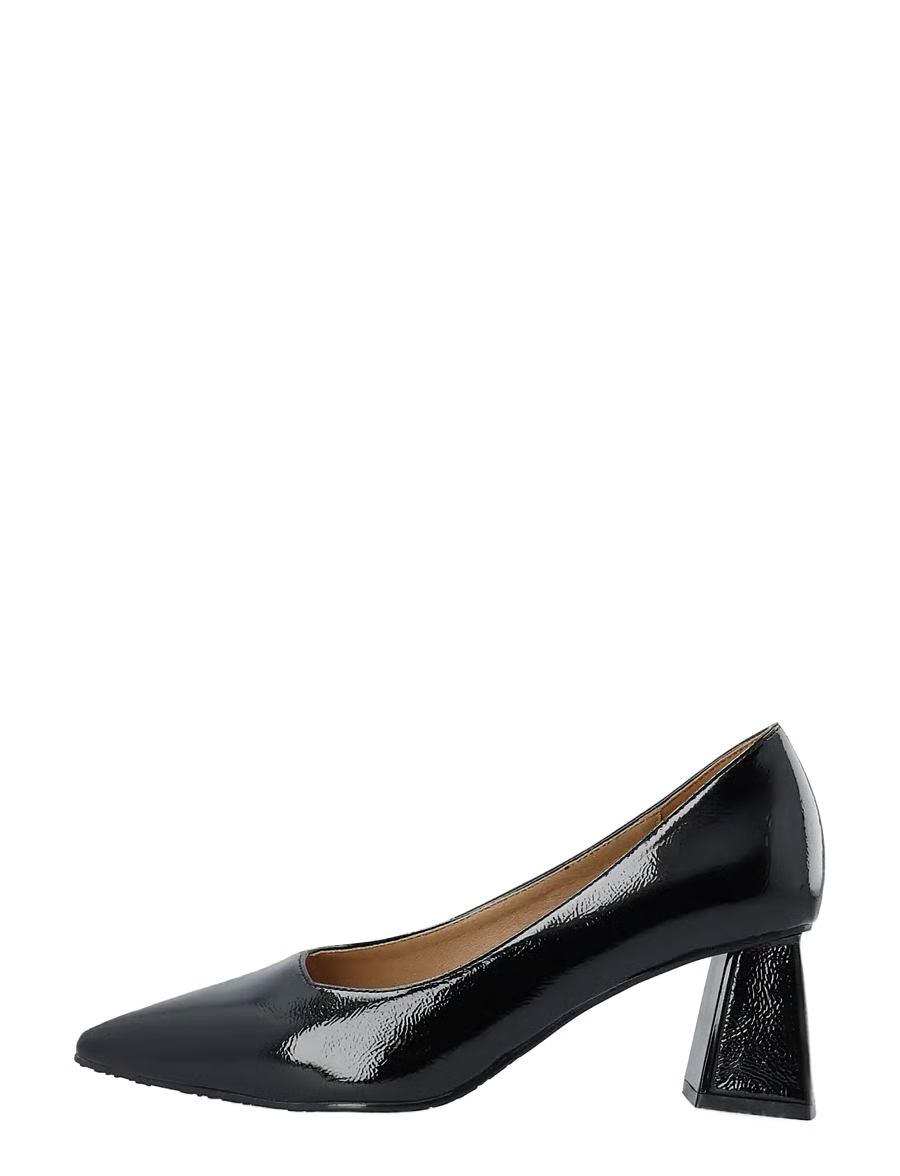 BiaMaralyn Court Shoe Faux Leather - Black Patent - Sko - Helt Dilla AS