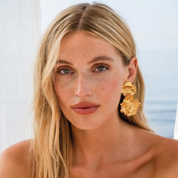 Bibi Earrings - Gold - Tilbehør - Helt Dilla AS