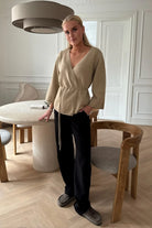 AnneIC Cardigan - Beige - Cardigans - Helt Dilla AS