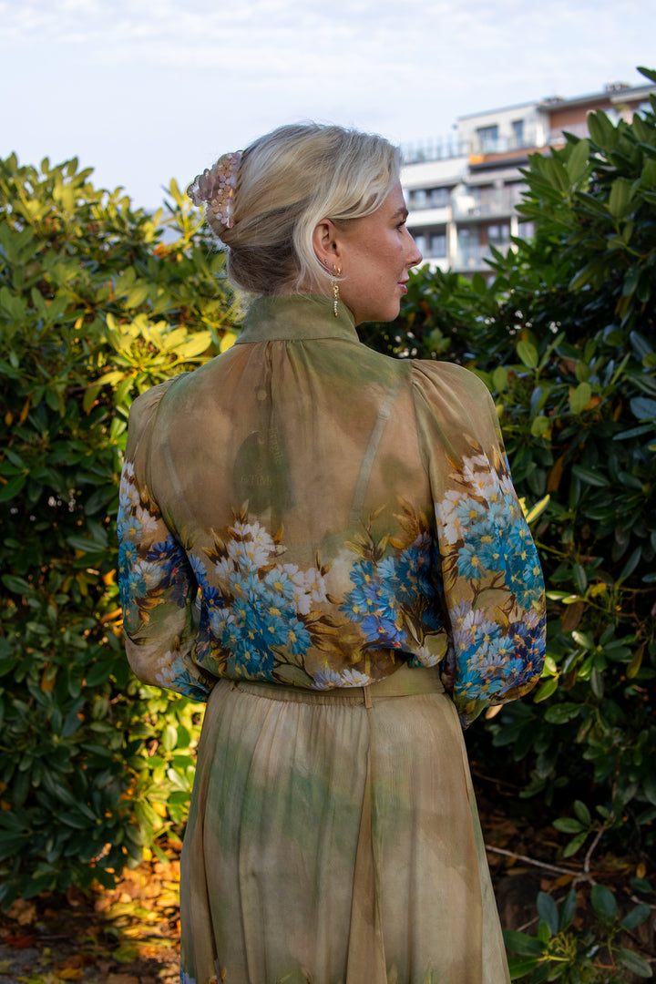 Organza Blouse - Forest Flower