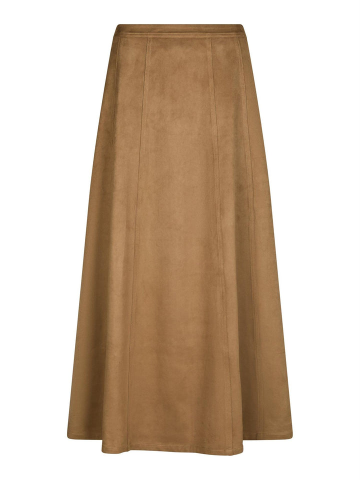 Raya Faux Suede Skirt - Cognac - Skjørt - Helt Dilla AS