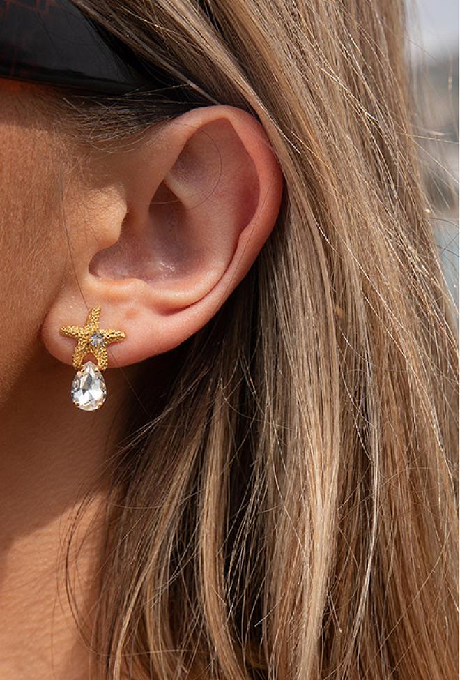 Mini Sea Star earring - Tilbehør - Helt Dilla AS