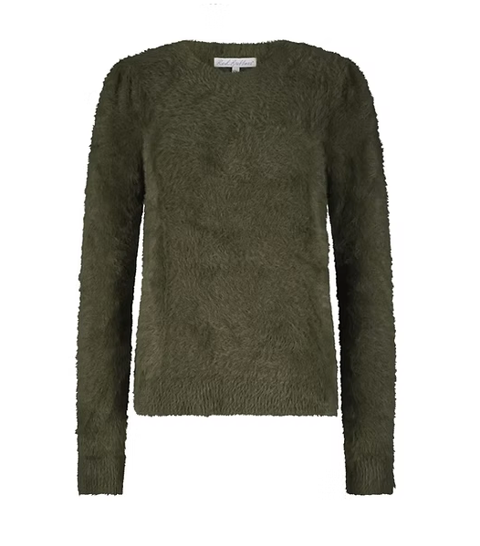 Flyffy Puff Sleeve - Oliven - Genser - Helt Dilla AS