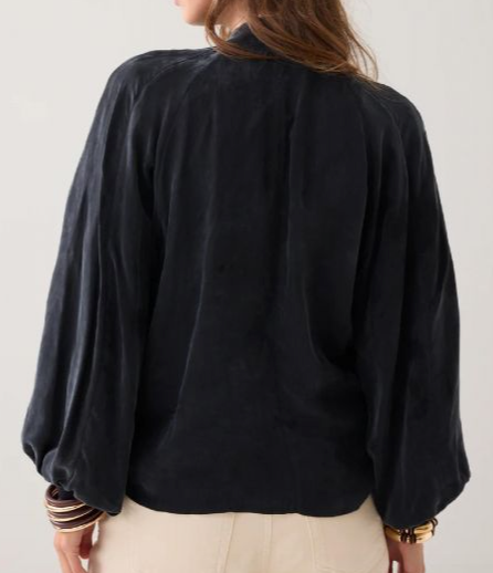 Wide bowie top - Black