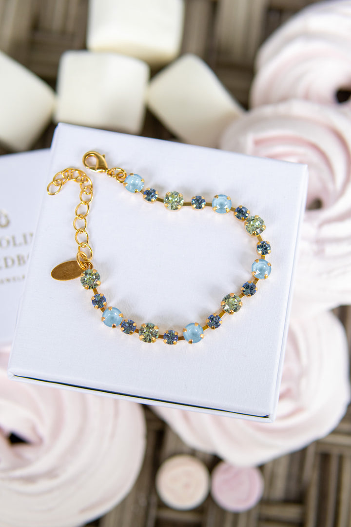 Calanthe bracelet gold - sky combo - Tilbehør - Helt Dilla AS