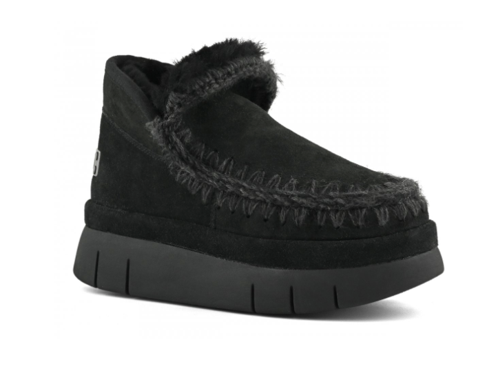 Bounce Welt Sneaker Suede - Svart