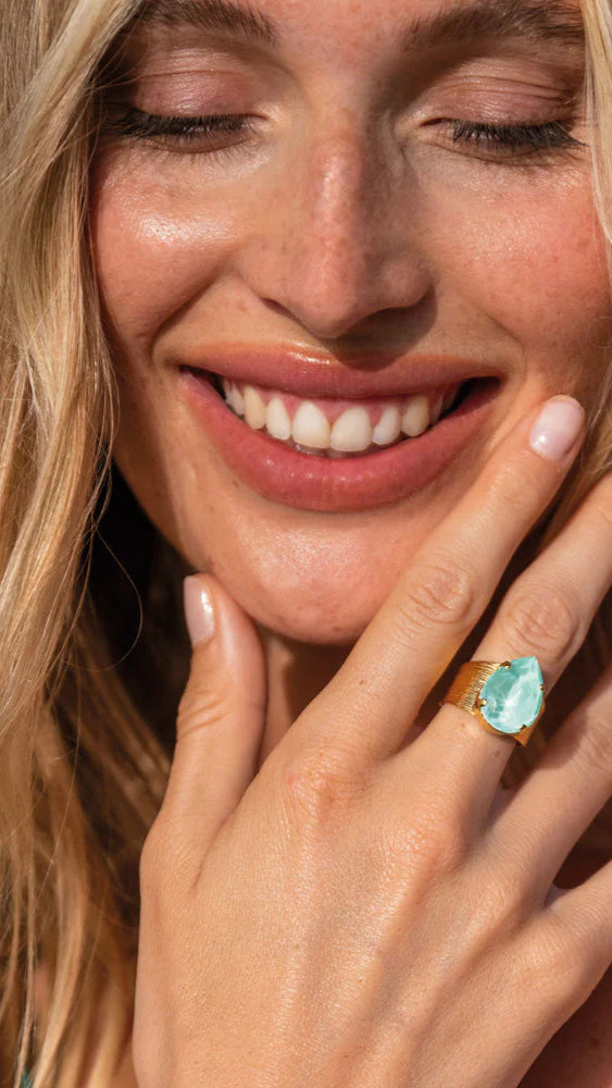 Classic Drop Ring - Soft Mint