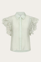 CM Molly Embroidered Shirt - Green Tint - Skjorter - Helt Dilla AS