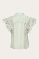CM Molly Embroidered Shirt - Green Tint - Skjorter - Helt Dilla AS