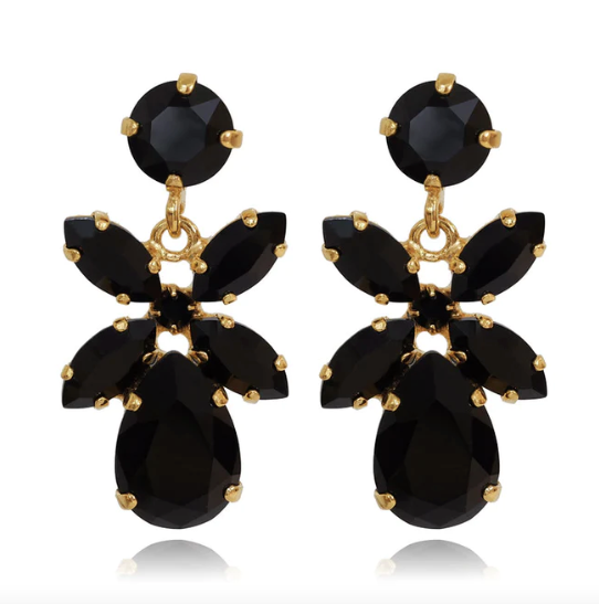 Mini Dione Earrings - Jet - Tilbehør - Helt Dilla AS