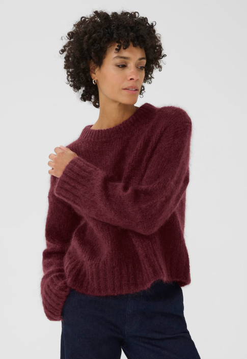 Sille pullover - Tawny Port - Genser - Helt Dilla AS