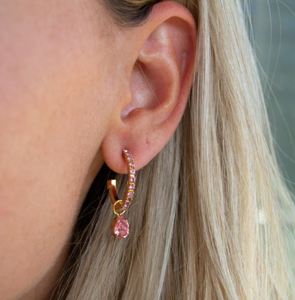 Tracy loop earrings - Light Rose - Tilbehør - Helt Dilla AS