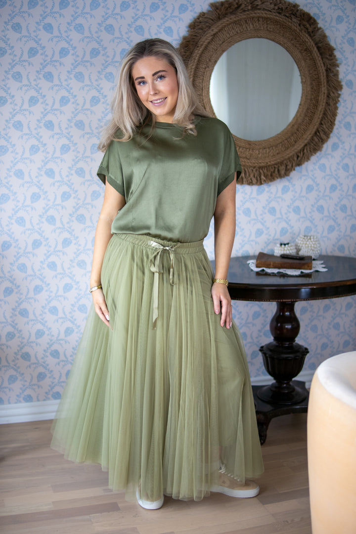 T shirt kortermet - kaki grønn - T-skjorter - Helt Dilla AS