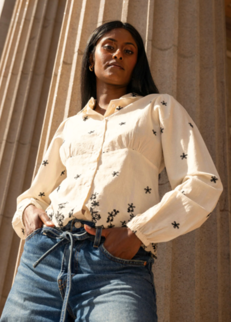 Live Blouse - Buttercream Embrodery - Bluser - Helt Dilla AS