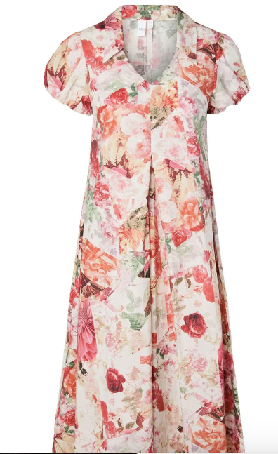 Yasrosalla maxi dress - pristine/rosalla blomster - Kjoler - Helt Dilla AS