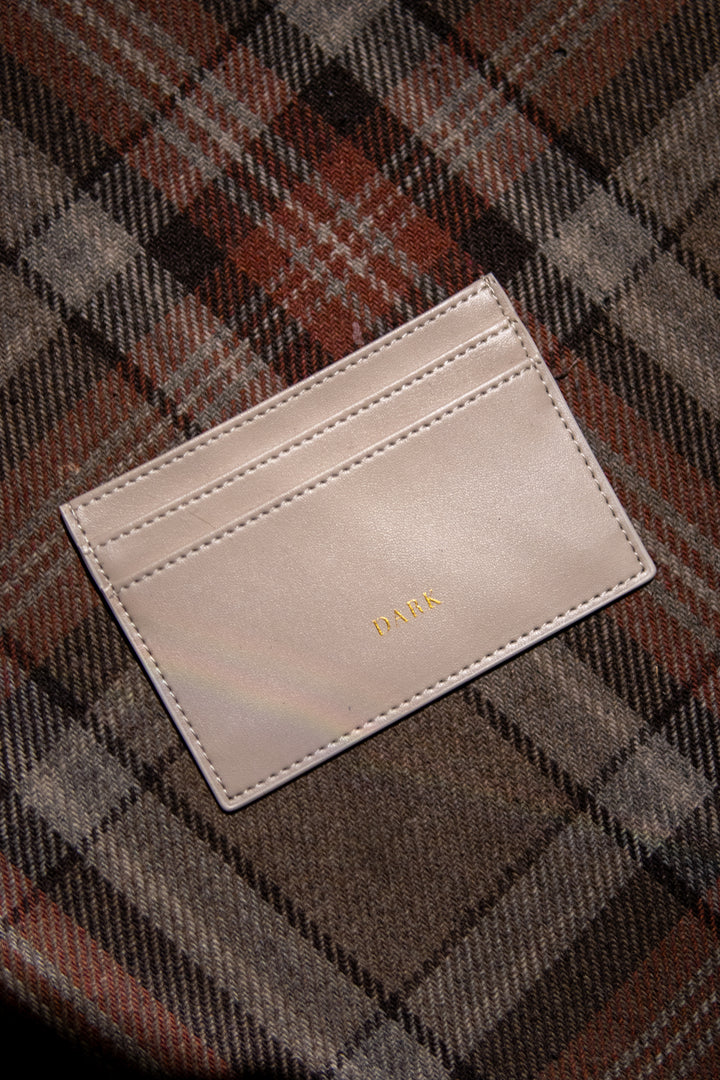 Leather Card Holder Nappa - Taupe