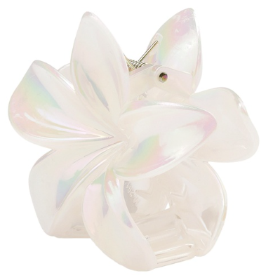 Plumeria Pastel Big Hårklype - Bright White - Tilbehør - Helt Dilla AS